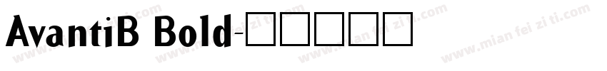 AvantiB Bold字体转换